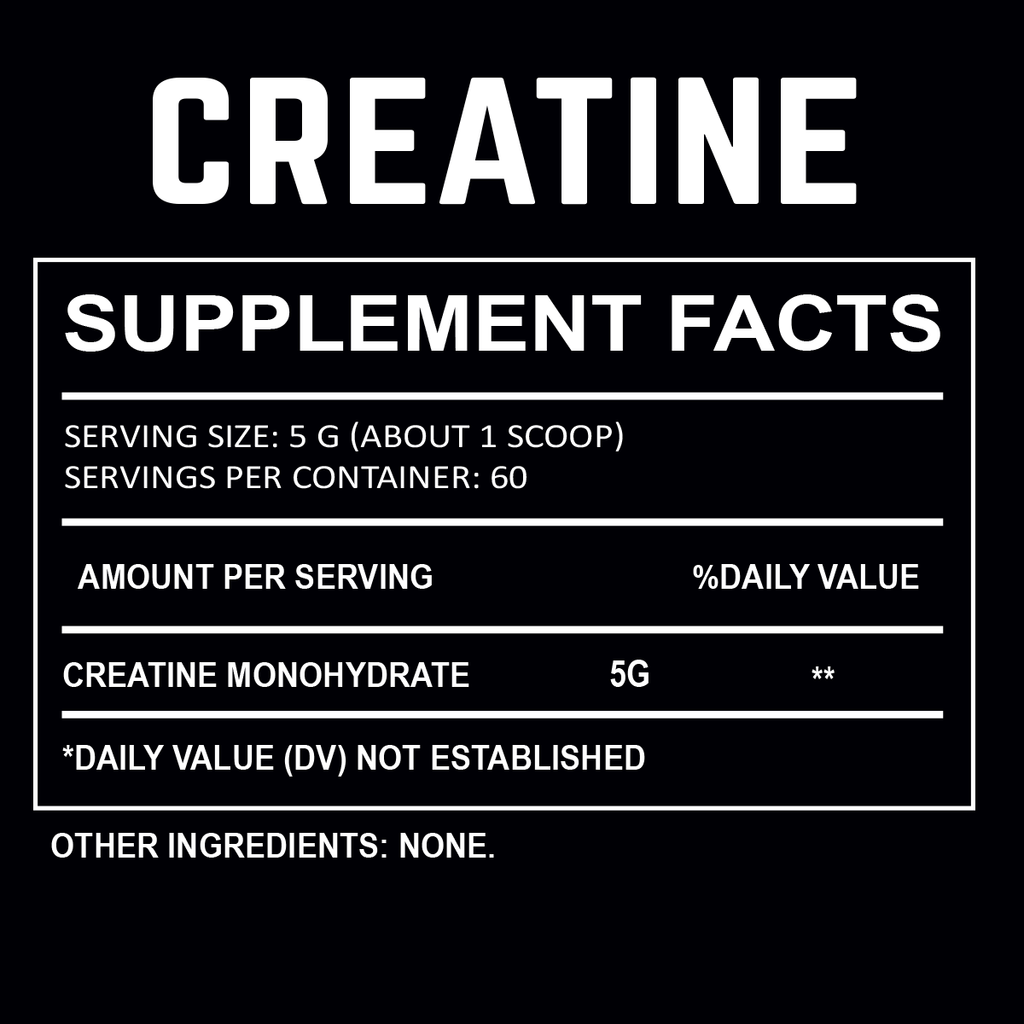 CREATINE ( 30 & 60 ) Servings