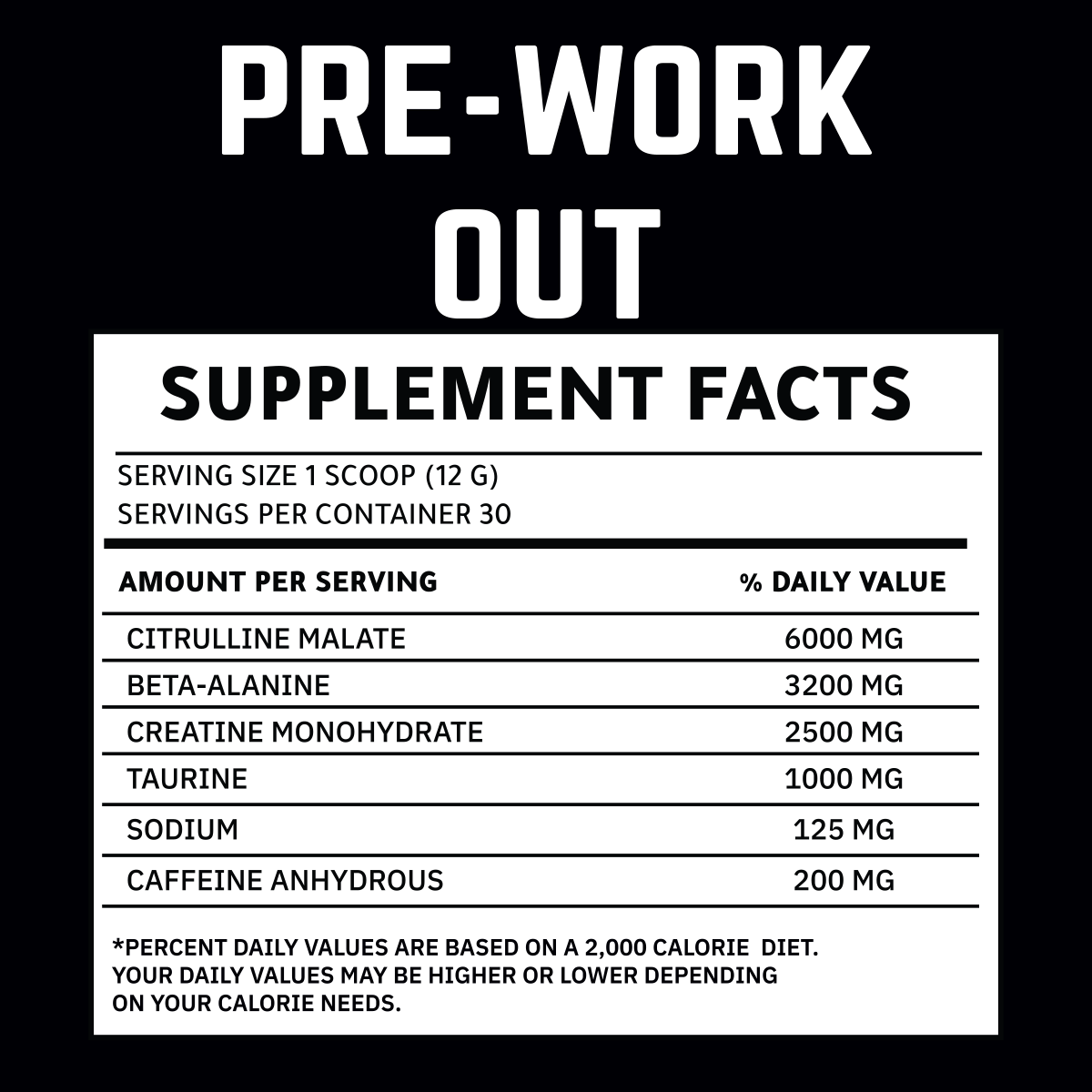 PRE-WORKOUT